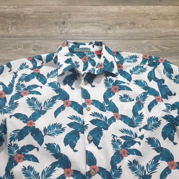 Cubavera Mens Medium Short Sleeve Shirt Tropical Boho Island Party Vacation Pool - Picture 4 of 11
